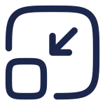 Minimize Square 3 SVG Icon